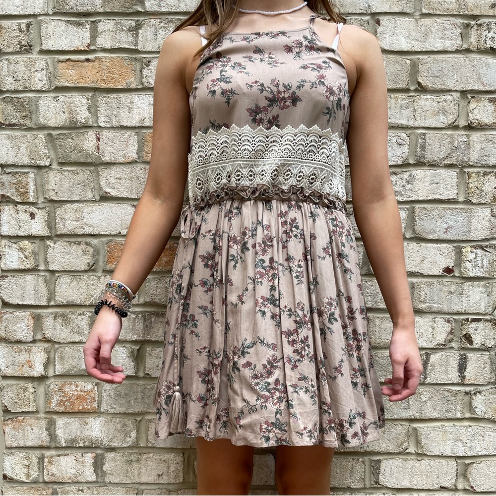 Bohemian drop-waist dress